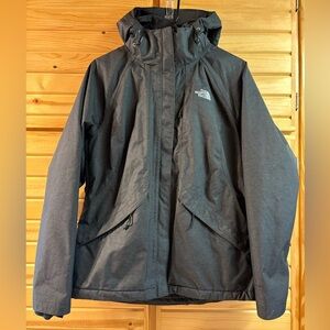 The North Face Women’s DryVent Charcoal Hooded Coat, Size M, Like new!